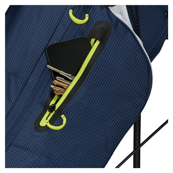 TaylorMade FlexTech Super Lite stand bag, tmavě modro/bílo/neon limetkový