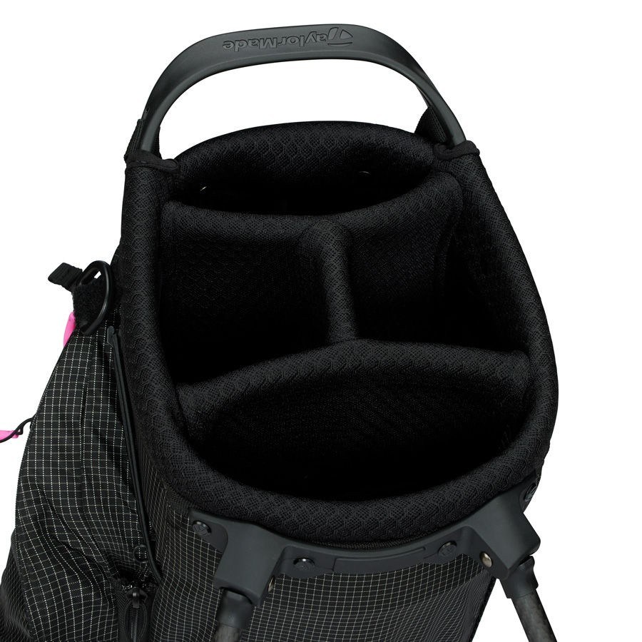 TaylorMade FlexTech Super Lite stand bag, černý/neon růžový
