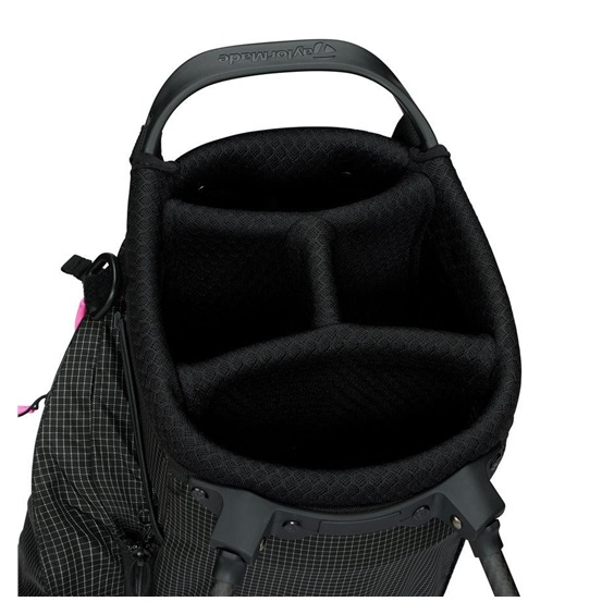 TaylorMade FlexTech Super Lite stand bag, černý/neon růžový