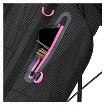 TaylorMade FlexTech Super Lite stand bag, černý/neon růžový