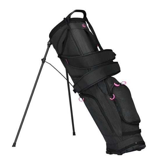 TaylorMade FlexTech Super Lite stand bag, černý/neon růžový