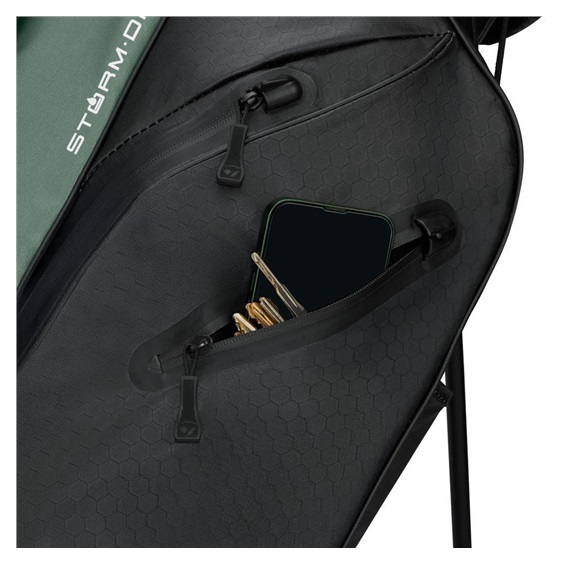 TaylorMade Storm-Dry Waterproof stand bag, black dark sage
