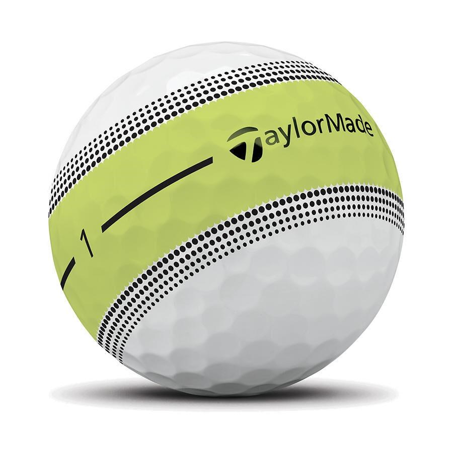 TaylorMade Tour Response Stripe Neon Yellow golfové míče