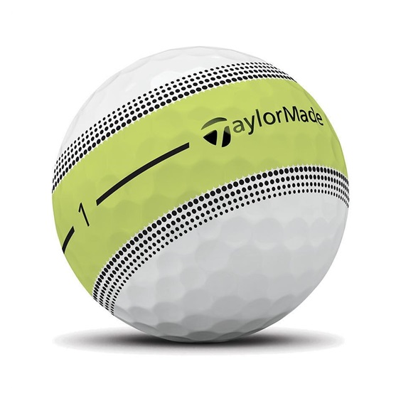 TaylorMade Tour Response Stripe Neon Yellow golfové míče