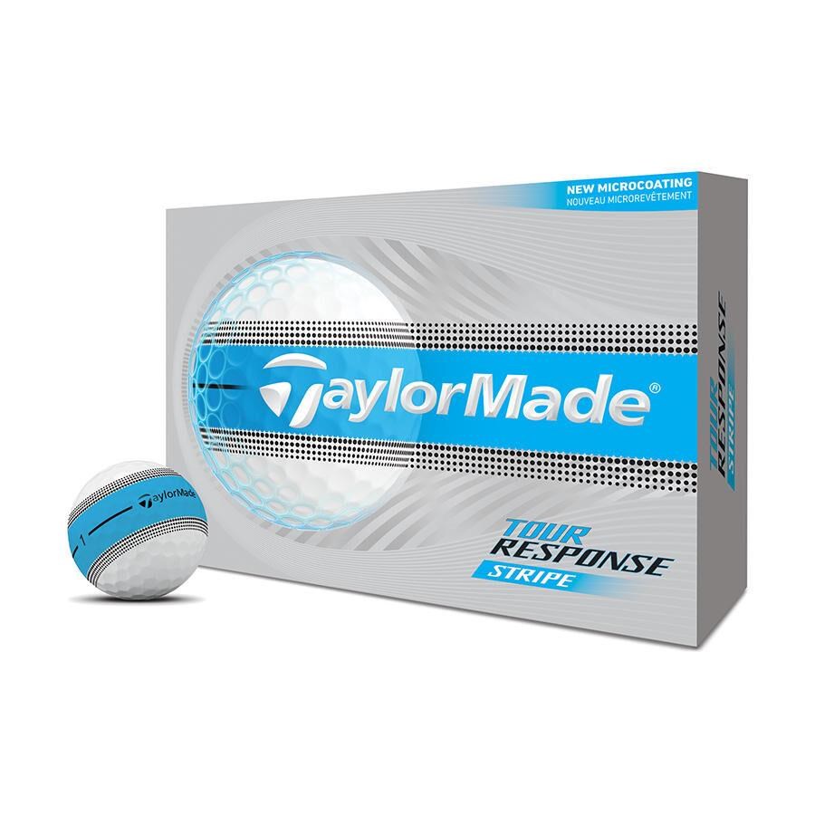 TaylorMade Tour Response Stripe Blue golfové míče
