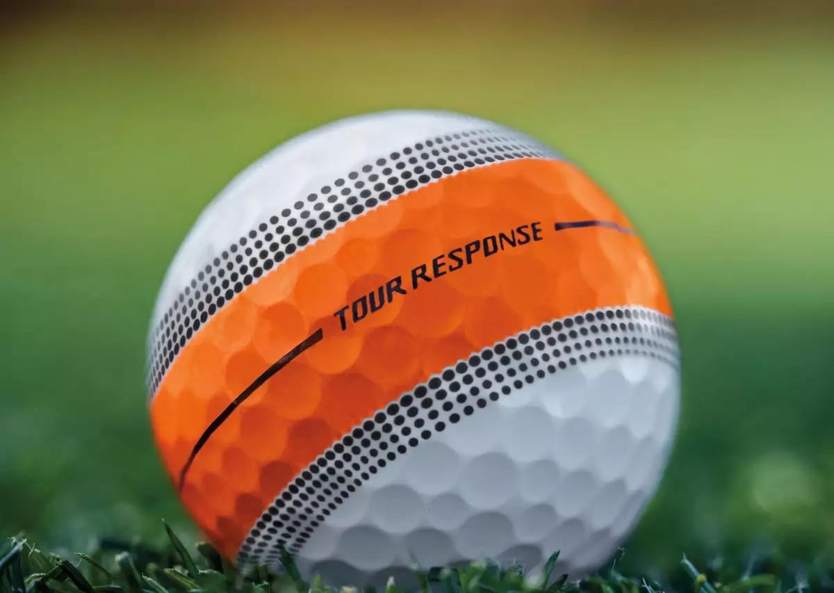 TaylorMade Tour Response Stripe golfové míčky, neon multi