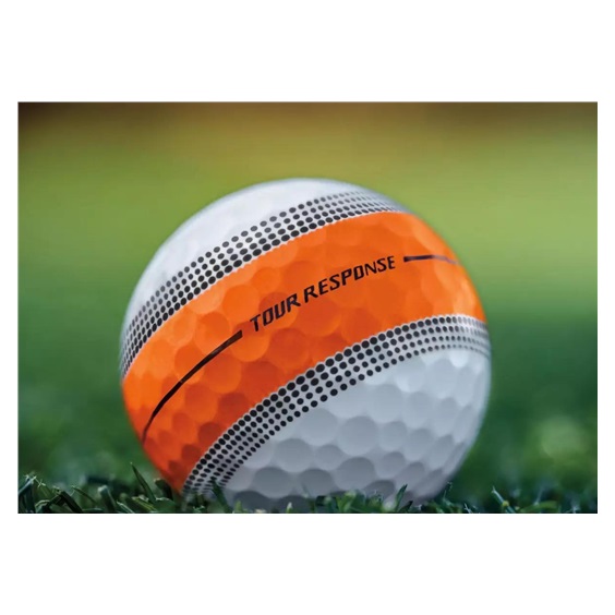 TaylorMade Tour Response Stripe golfové míčky, neon multi