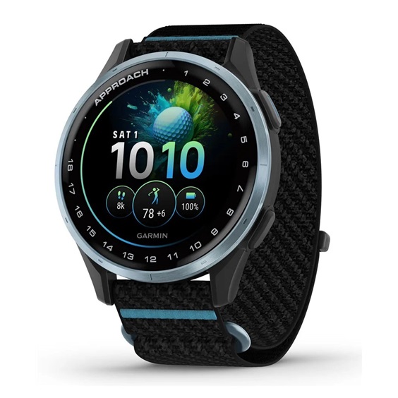 Garmin Approach J1 dětské golfové hodinky, černé/azure aluminium