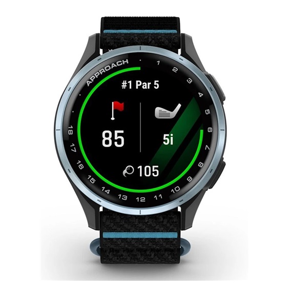Garmin Approach J1 dětské golfové hodinky, černé/azure aluminium
