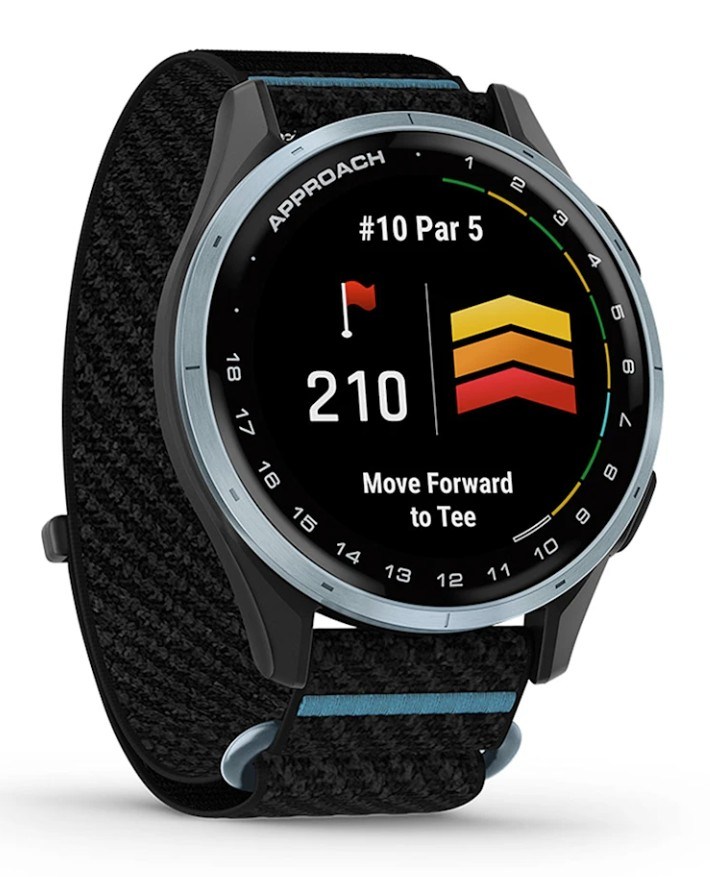 Garmin Approach J1 dětské golfové hodinky, černé/azure aluminium