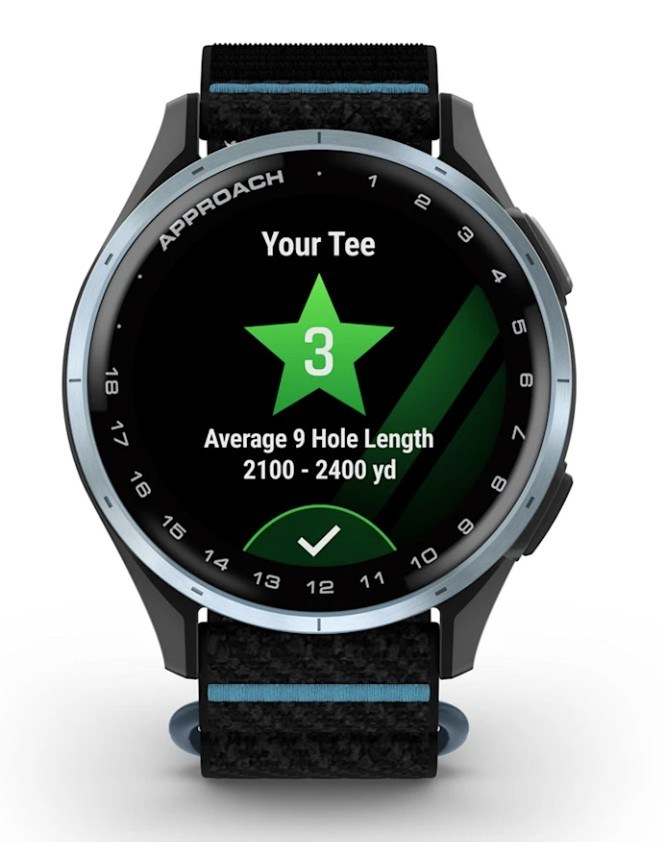 Garmin Approach J1 dětské golfové hodinky, černé/azure aluminium
