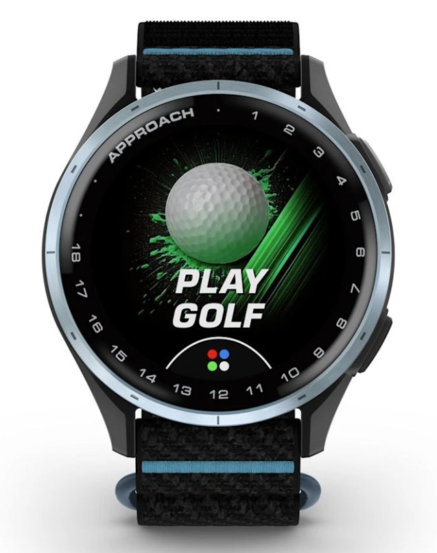 Garmin Approach J1 dětské golfové hodinky, černé/azure aluminium