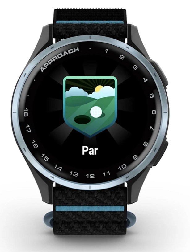 Garmin Approach J1 dětské golfové hodinky, černé/azure aluminium