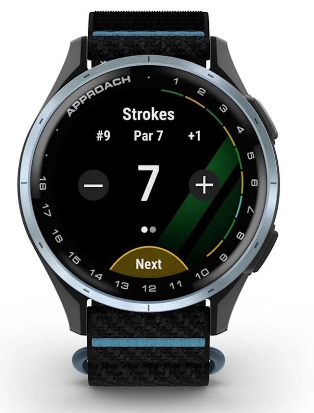 Garmin Approach J1 dětské golfové hodinky, černé/azure aluminium