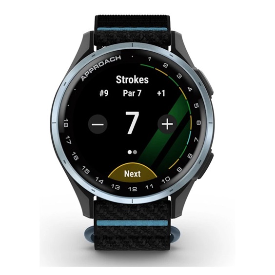 Garmin Approach J1 dětské golfové hodinky, černé/azure aluminium