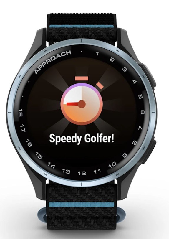 Garmin Approach J1 dětské golfové hodinky, černé/azure aluminium