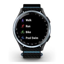 Garmin Approach J1 dětské golfové hodinky, černé/azure aluminium