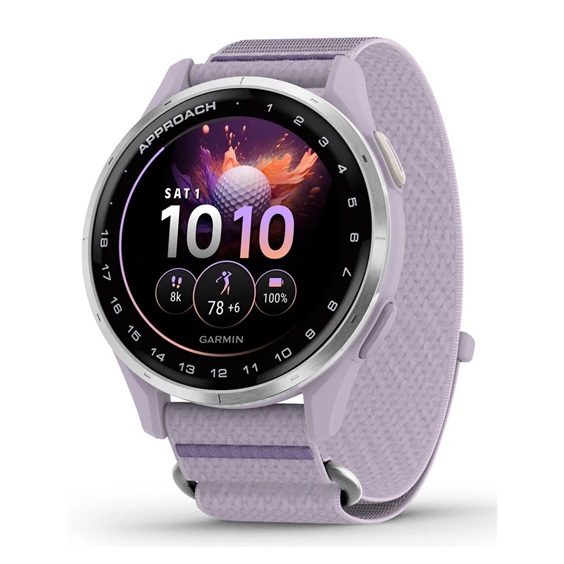 Garmin Approach J1 dětské golfové hodinky, lilac/silver aluminium