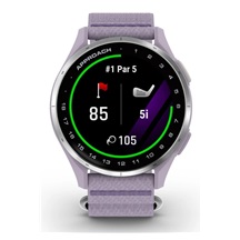 Garmin Approach J1 dětské golfové hodinky, lilac/silver aluminium