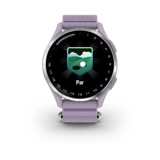 Garmin Approach J1 dětské golfové hodinky, lilac/silver aluminium