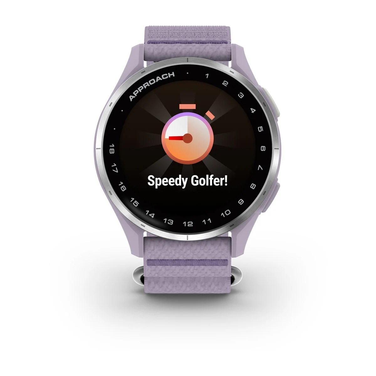 Garmin Approach J1 dětské golfové hodinky, lilac/silver aluminium