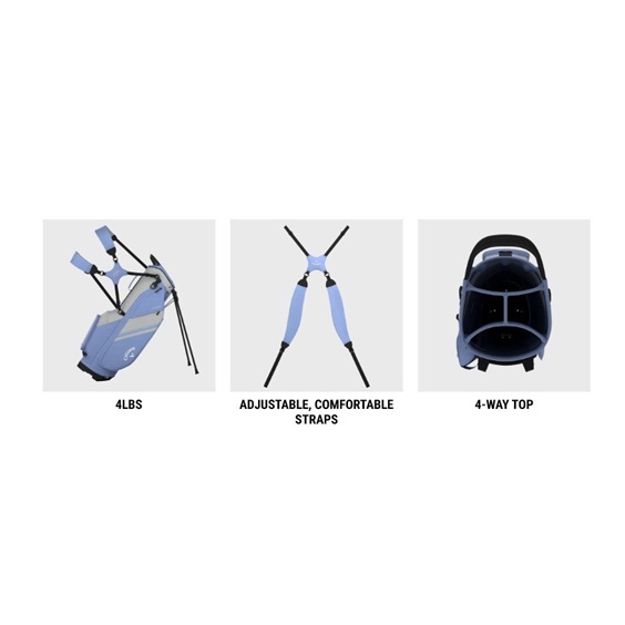 Callaway Chase stand bag, šedo/červený