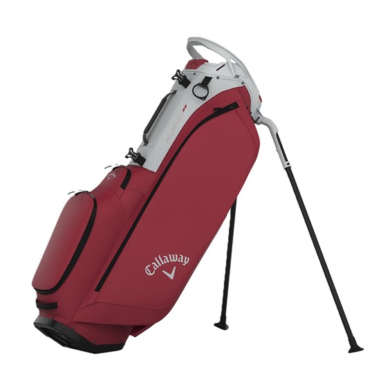 Callaway Fairway C stand bag, silver/cardinal