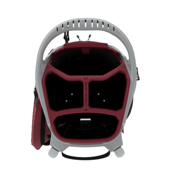 Callaway Fairway C stand bag, silver/cardinal