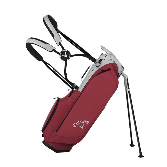 Callaway Fairway C stand bag, silver/cardinal