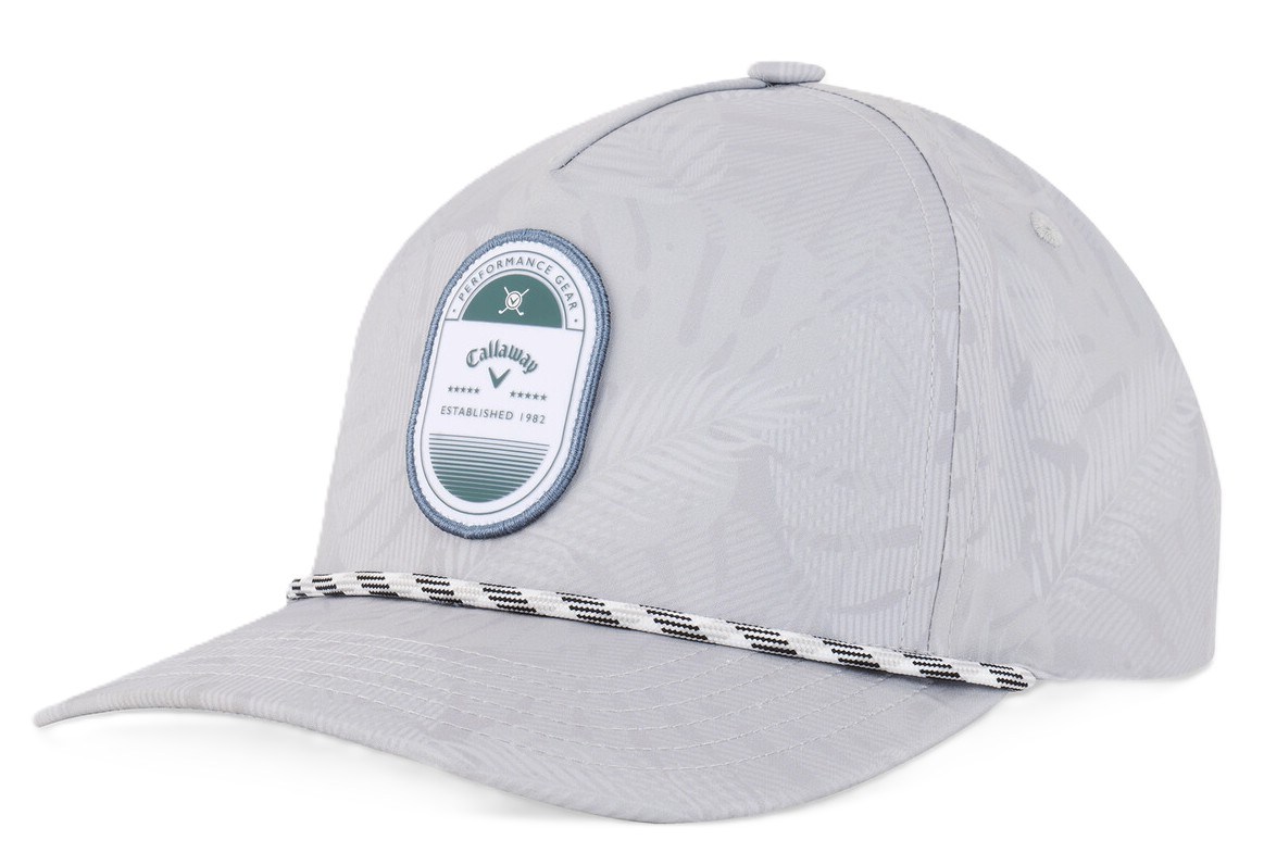 Callaway Birdie Brigade mens cap, grey/palm breeze