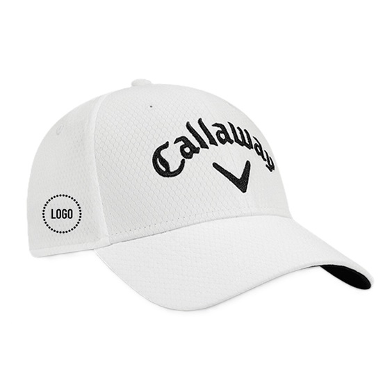 Callaway Performance Side Crest Structured logo kšiltovka, bílá