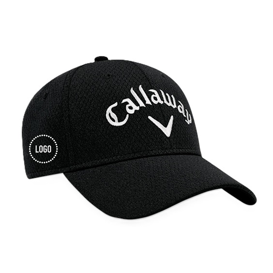 Callaway Performance Side Crest Structured logo kšiltovka, černá