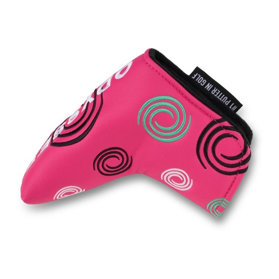 Odyssey Tour Swirl Blade putter kryt hlavy, růžový