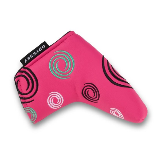Odyssey Tour Swirl Blade putter kryt hlavy, růžový