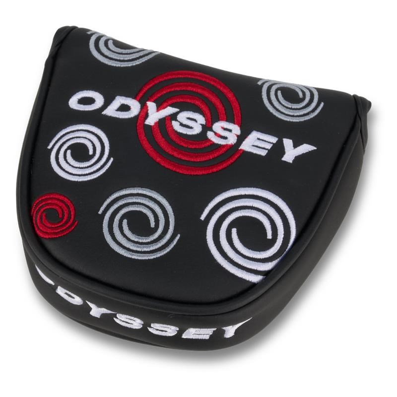 Odyssey Swirl Mallet putter kryt hlavy, černý
