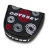Odyssey Swirl Mallet putter kryt hlavy, černý