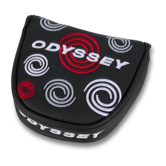Odyssey Swirl Mallet putter kryt hlavy, černý