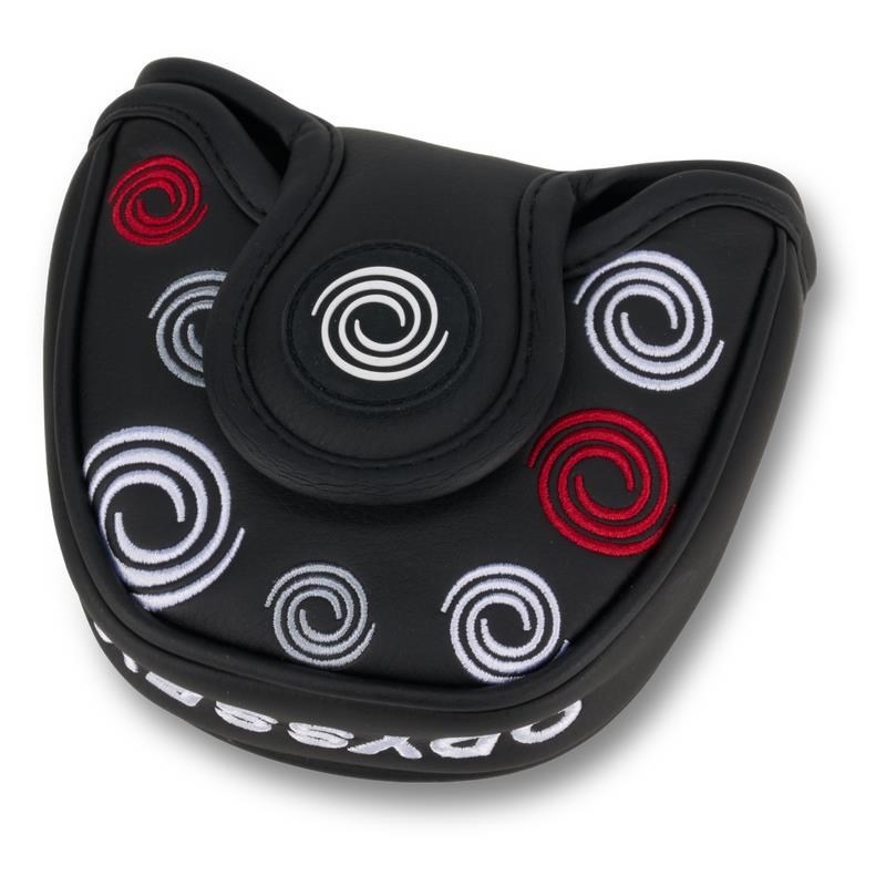 Odyssey Swirl Mallet putter kryt hlavy, černý