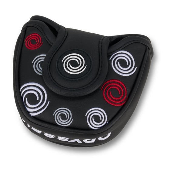 Odyssey Swirl Mallet putter kryt hlavy, černý