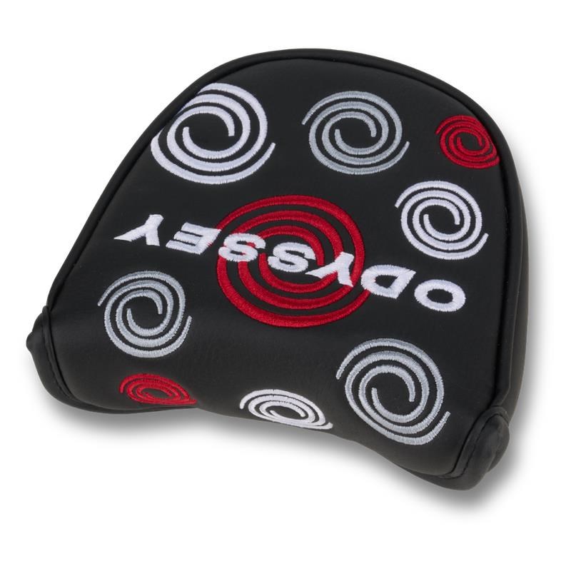 Odyssey Swirl Mallet putter kryt hlavy, černý