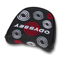 Odyssey Swirl Mallet putter kryt hlavy, černý