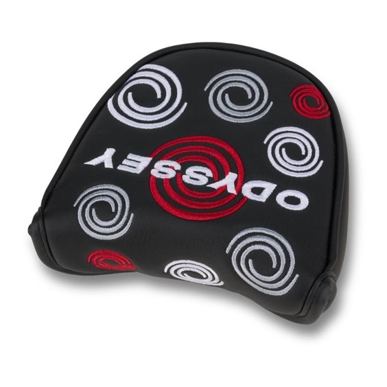 Odyssey Swirl Mallet putter kryt hlavy, černý
