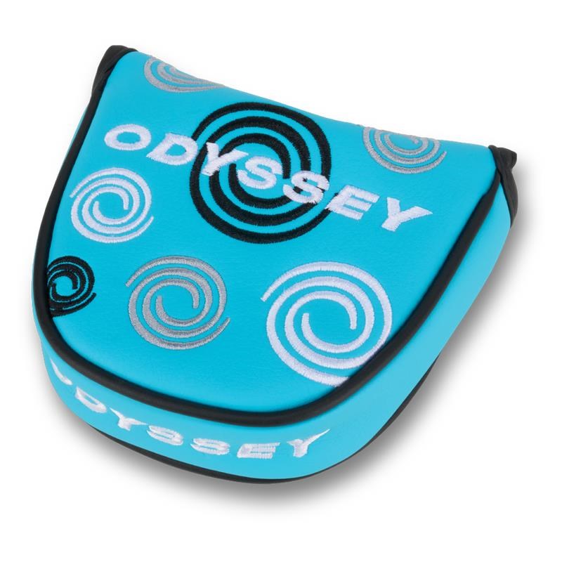 Odyssey Swirl Mallet putter kryt hlavy, modrý