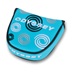 Odyssey Swirl Mallet putter kryt hlavy, modrý