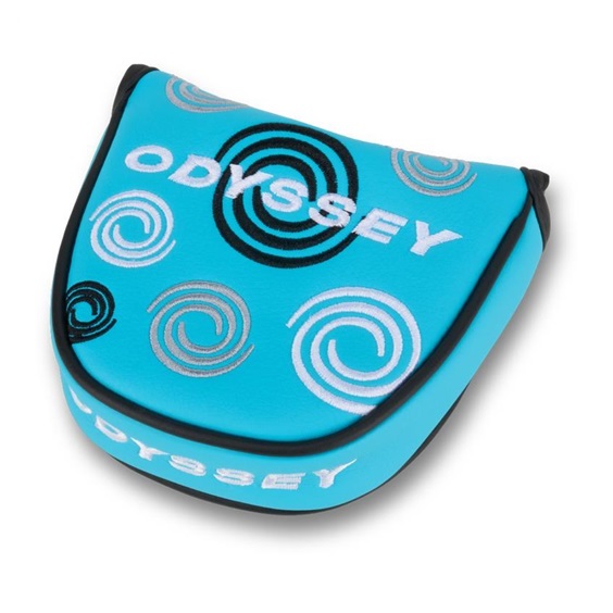 Odyssey Swirl Mallet putter kryt hlavy, modrý