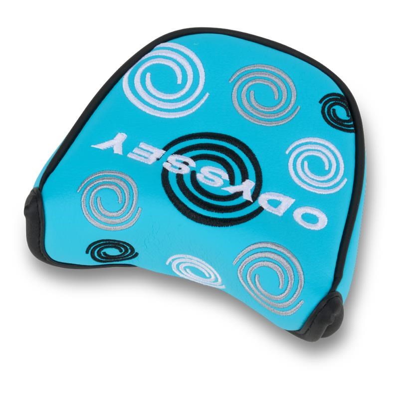 Odyssey Swirl Mallet putter kryt hlavy, modrý