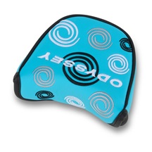 Odyssey Swirl Mallet putter kryt hlavy, modrý