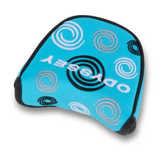 Odyssey Swirl Mallet putter kryt hlavy, modrý