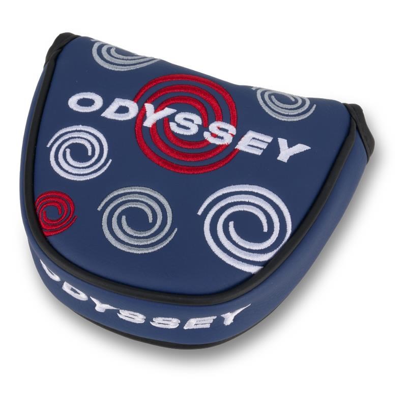 Odyssey Swirl Mallet putter kryt hlavy, modrý