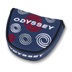 Odyssey Swirl Mallet putter kryt hlavy, modrý